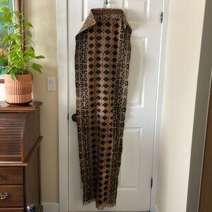 Beautiful African beaded tribal curtain panel or table runner tapestry